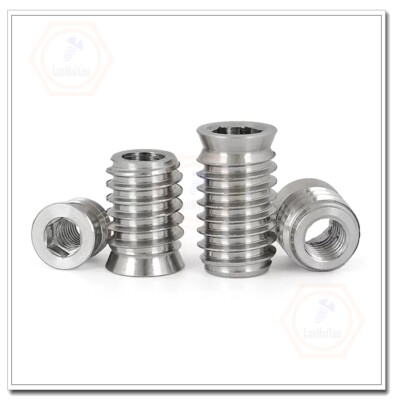 M4/M5/M6/M8/M10 304 stainless Threaded Wood Insert Nuts Hex Drive Screw Fixings
