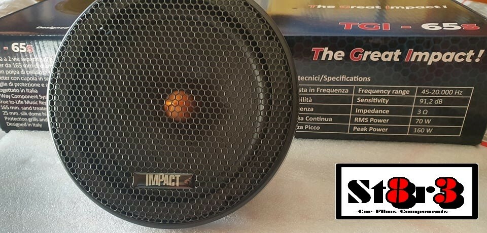 IMPACT COPPIA WOOFER TGI-65W 165mm 150W DA KIT TGI 65 S NUOVI ALTOPARLANTI AUTO 