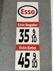 Esso Gasoline sign 3 piece vintage reproduction 1940-50s Pump Gas Oil