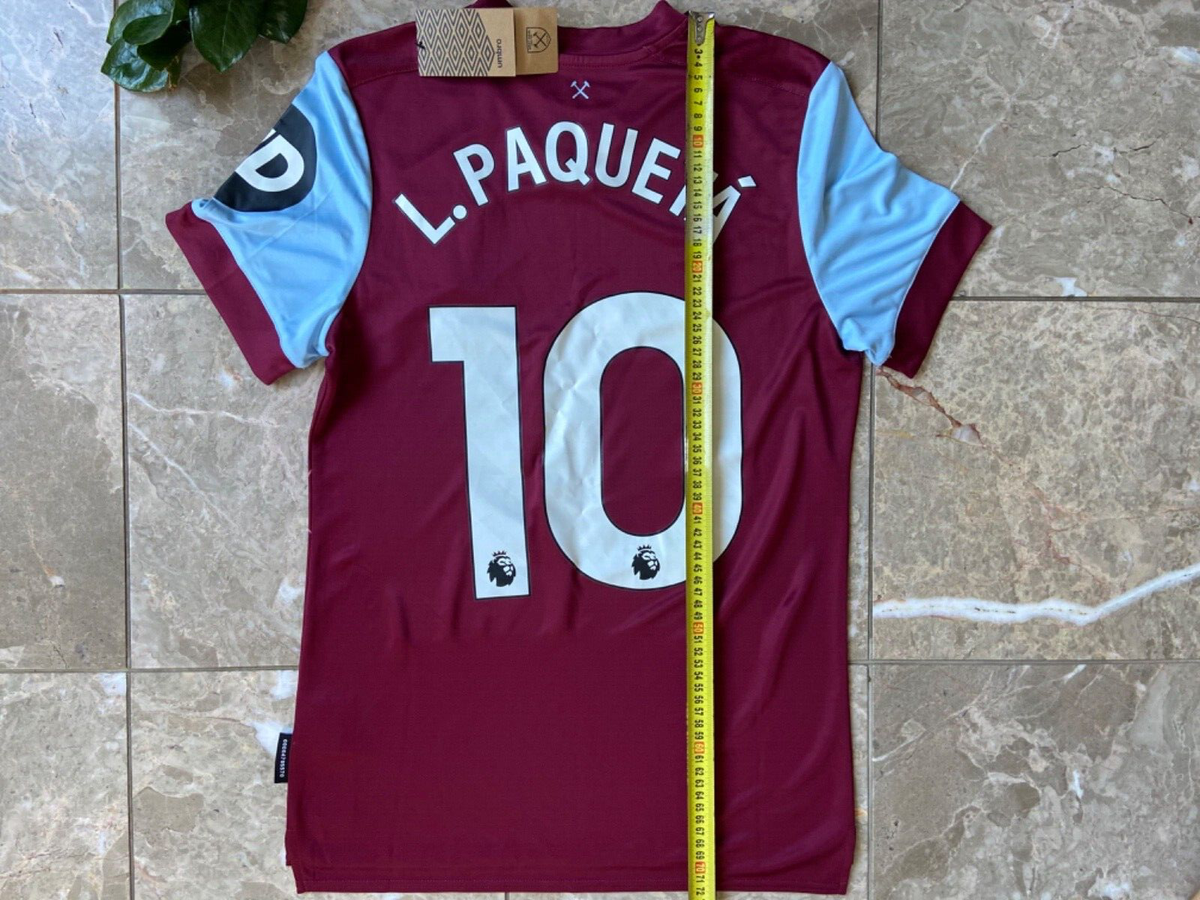 Lucas Paqueta West Ham United Home Football Jersey Soccer Shirt