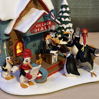 Danbury Mint Disney Winter Wonderland North Pole Village Hall In