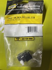 Hubbell Snap In RCA, YELLOW, 110 AV Audio Jack SFRCY110