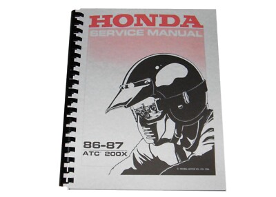 Honda Service Manual 86-87 ATC 200X | eBay