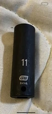 GearWrench 84146 11" 1/4'' Drive 6 Point Deep Impact SAE Socket