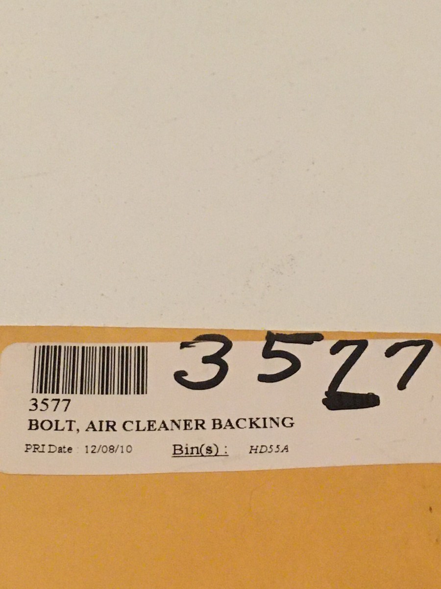 NOS Genuine Harley Davidson Bolt Air Cleaner Backing 3577
