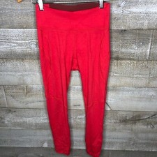 Outdoor Voices XS coral orange cropped athletic workout leggings