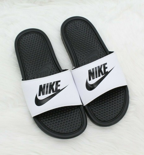 Nike BENASSI JDI Slide {White/Black 