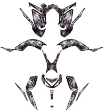 Fits Yamaha Raptor 700R Graphics Kit 2013 TO 2024 decal KIT stickers