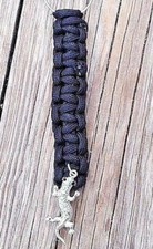 Handmade Paracord Keychain Lizard Charm Keyri...