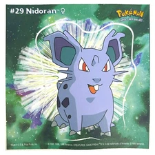 Pokemon Collect 'em Stick-Ups Nidoran #29 Large 4” Sticker Priss Prints