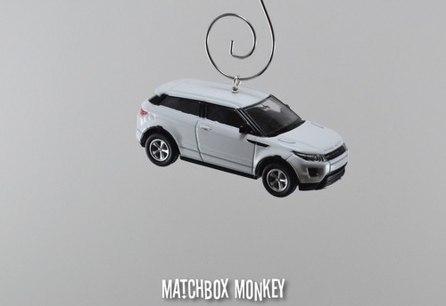 Custom White Land Range Rover Evoque Christmas Ornament 1/64 Scale SUV Sport - Picture 4 of 7