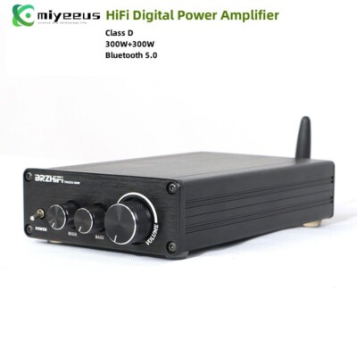 BRZHIFI TPA3255 300Wx2 Digital Power Amplifier Bluetooth 5.0 w/ Shell Class D