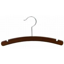 14" Walnut Wood Top Hanger (pack of 50)
