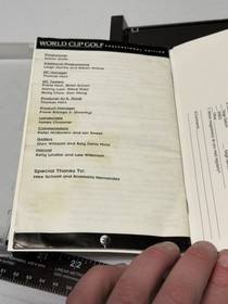 World Cup Golf Professional Edition  w/ Registration Sega Saturn