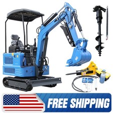 FREE SHIP 4000lbs 1.8Ton Mini Excavator KUBOTA Z482 Hydraulic Thumb Pilot Digger