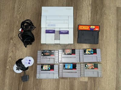SNES Console Super Nintendo Bundle Tested Mario All Stars Controller