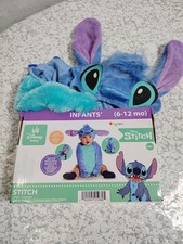 New Disney Infant Stitch Baby Halloween Costume Size 6 - 12 Months Fast Shipping