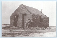 BISON, South Dakota SD ~ SOD HOUSE *Repro* 1988 Perkins County Postcard