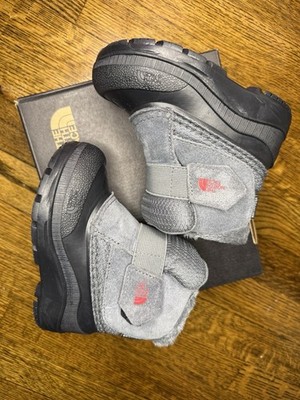 North Face Alpenglow II Toddler Boots Size 8C Blk/Gray