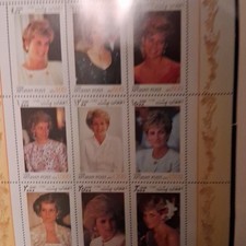 Afghanistan 1997 Diana The People s Princess Royalty Souvenir Stamp Sheet