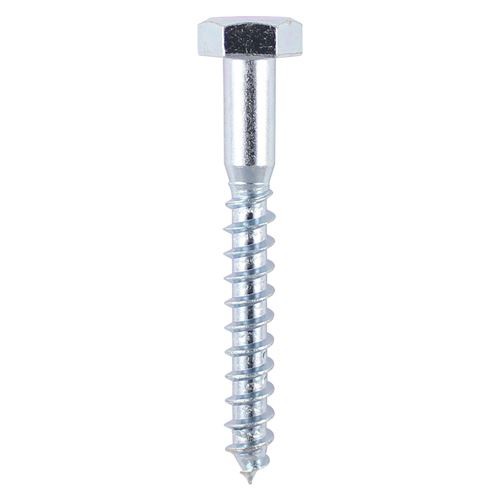 TIMCO Coach Screw DIN 571 - BZP 12.0 x 80 Silver Pack 25