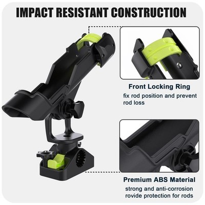 lockable fishing rod holder Truck Bed Lok downrigger mounts and the PivotPro Fish Finder Mount Lockable Swivel Rod Holder 0º