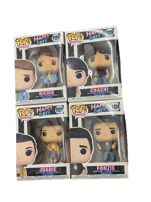 Funko Pop Happy Days Set of 4 Fonzie Richie Joanie Chachi Vinyl Figures