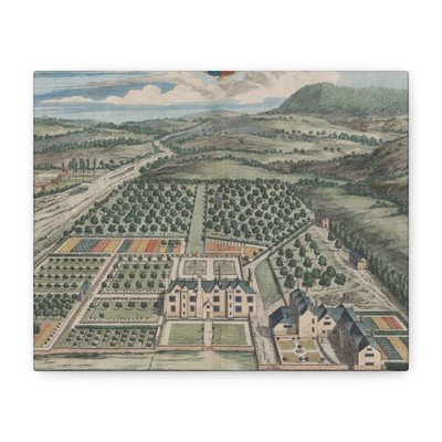 Johannes Kip - Shipton Moyne, The Seat of Walter Estcourt - Canvas Wall Art