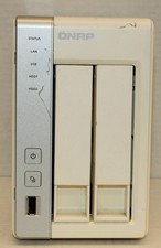 QNAP 2 Bay Network Attached Storage NAS TS-220 Power Tested Only AS IS mark90