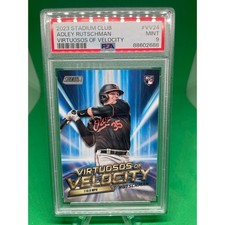 2023 Topps Stadium Club Virtuosos Of Velocity Adley Rutschman Rc PSA 9