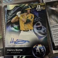 2023 Bowman Platinum - Top Prospects Henry Bolte #TOP-30 Autographs (AU, RC)