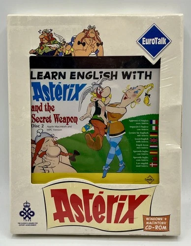 Learn English with ASTÉRIX (apprendre l'anglais) Eurotalk MAC PC CD-Rom 1995