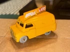 VINTAGE LESNEY MATCHBOX YELLOW EVENING NEWS VAN  #42 GRAY WHEELS