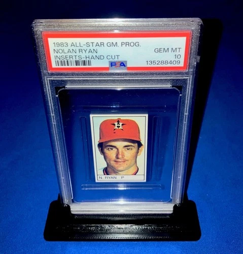 1983 NOLAN RYAN PSA 10 RARE LOW POP ALL-STAR GAME PROGRAM INSERTS GEM MINT CARD