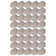 2X(40PCS Natural Scallop Shells 1.4-2.4inch White Small Sea Shells for7597