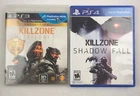 Killzone Trilogy PS3 + Killzone Shadow Fall PS4 4 Game Bundle Lot CIB Collection