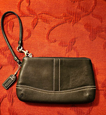 Coach Soho Black Leather Wristlet- New Without Tags