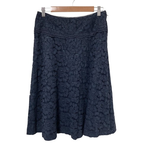 INGEBORG Ingeborg Lace Skirt P0242FS107 Size 4 Navy Women USED