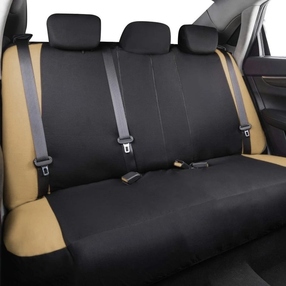 Car Seat Covers Full Set 5-Seats Cloth Front Rear Split Bench for Chevrolet - Image 3 of 4
