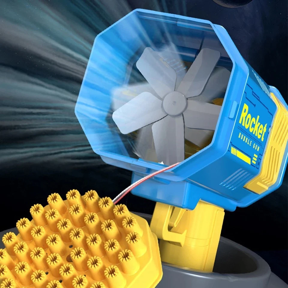 40/69 Holes Bubble Gun Big Rocket Launcher Automatic Machine Colorful Lights AU - Image 4 of 4