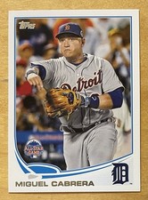 Miguel Cabrera 2013 Topps Update Series #218 Detroit Tigers Mint