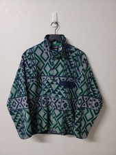 Patagonia Aztec Montana Siete Synchilla Snap-T Fleece Pullover Jacket Men's SM