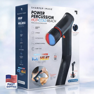 #ad NEW Sharper Image Power Percussion Hot amp; Cold Reach Percussion Massager. $49.97