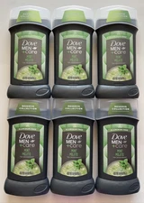 6 Dove Men + Care Mint Mojito 72H Deodorant Aluminum Free 3.0 oz. ea