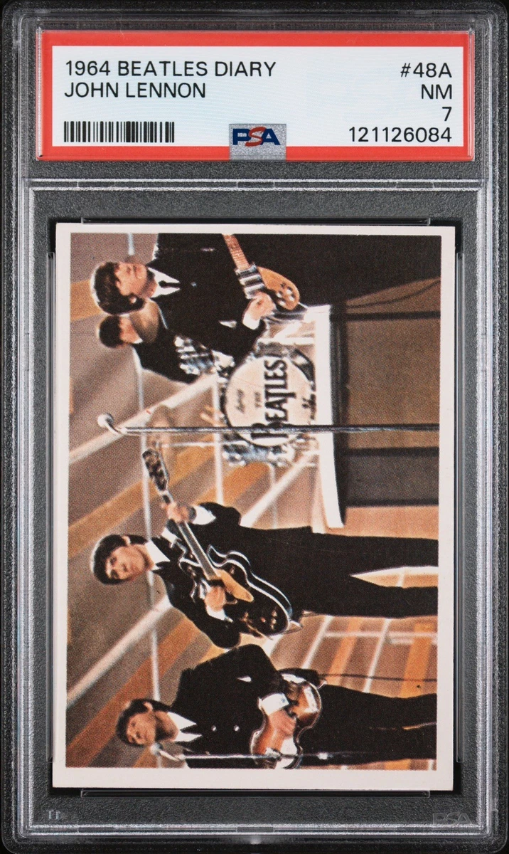 ビートルズ　TOPPSトレーディングカード「Beatles Diary 」 WCG 5 EX - THE BEATLES DIARY card #23A Topps 1964 John Lennon Paul