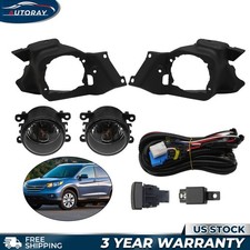Pair Fog Lights For 2012-2013-2014 Honda Cr-v Ex Ex-l Lx Touring Sport