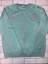 Vineyard Vines Girls Blue Pink Crew Neck Knit Sweater Pullover Size Medium