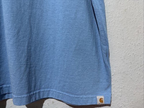 Camiseta Carhartt Original Workwear Bolsillo Calce Suelto Azul Para Hombre Talla Grande” - Imagen 5 de 7