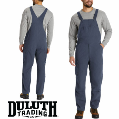 Duluth Men's Dirt Work Bib Overalls - Navy