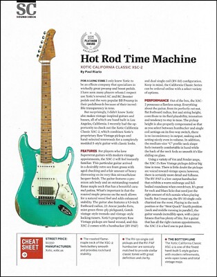 Fender Hot Rod Time Machine Xotic XSC-2 Stratocaster guitar review article print